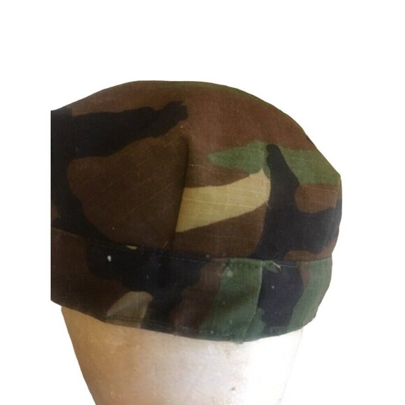 Military Fatigue Hat Fitted Green Camouflage Fitted - Picture 3 of 5